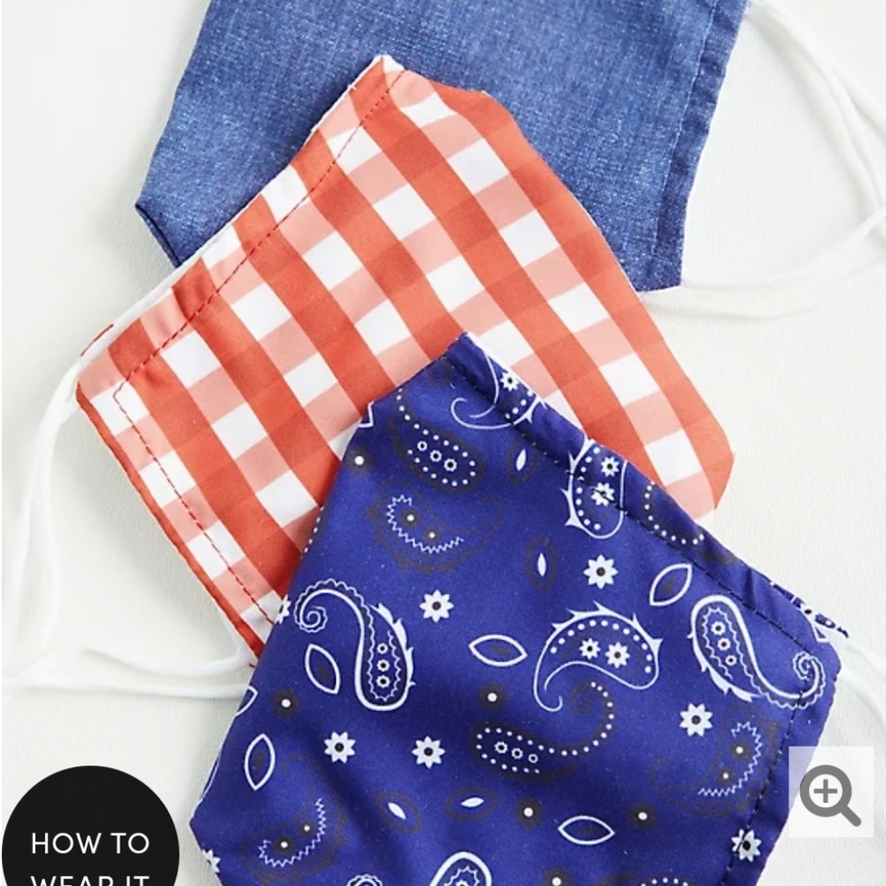 PAISLEY & GINGHAM NON-MEDICAL REUSABLE MASKS - PAC